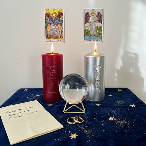 Couple Candle Artwork — ready to hang